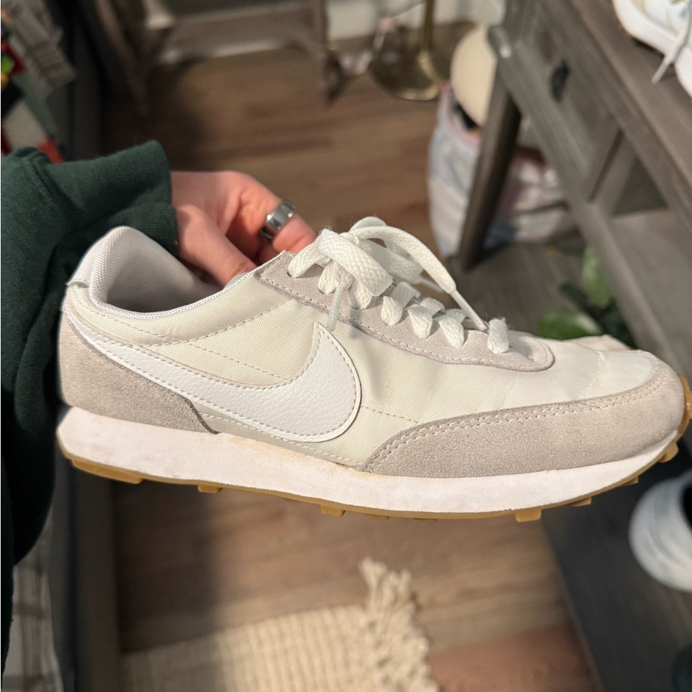 Nike Cream and Gray Casual Sneakers